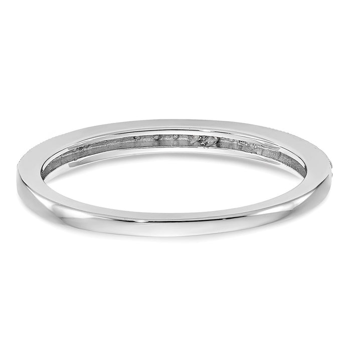 Buy Exclusive 14K White Gold Diamond Wedding Band Set - 1/8 Carat, Stylish Pair-5