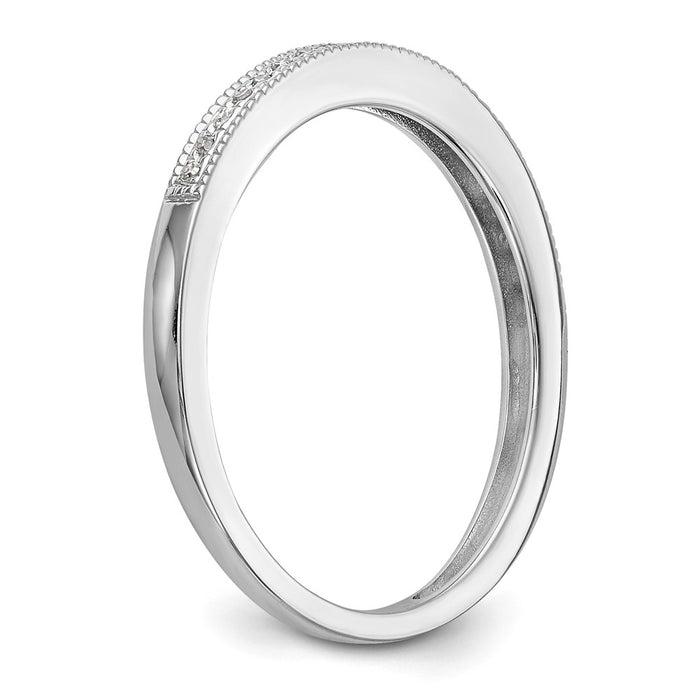 Buy Exclusive 14K White Gold Diamond Wedding Band Set - 1/8 Carat, Stylish Pair-6