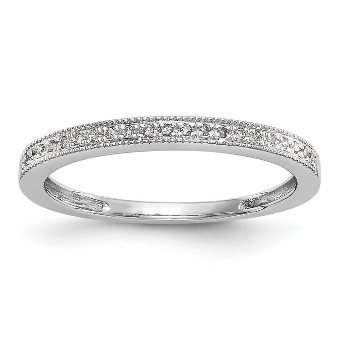 Buy Exclusive 14K White Gold Diamond Wedding Band Set - 1/8 Carat, Stylish Pair-1