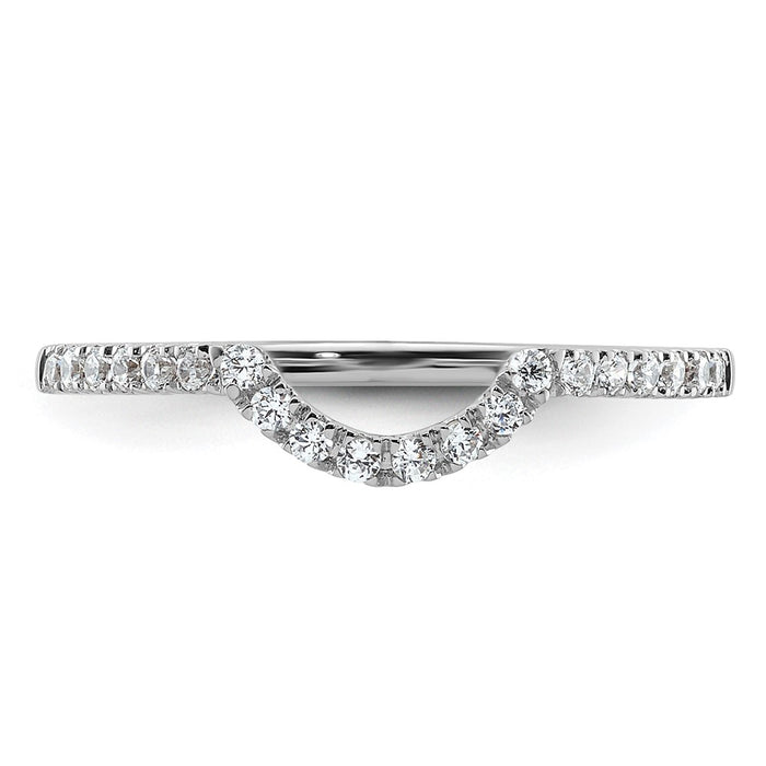 Buy Exclusive 14K White Gold 1/5 Carat Diamond Wedding Band - Stylish Value!-4