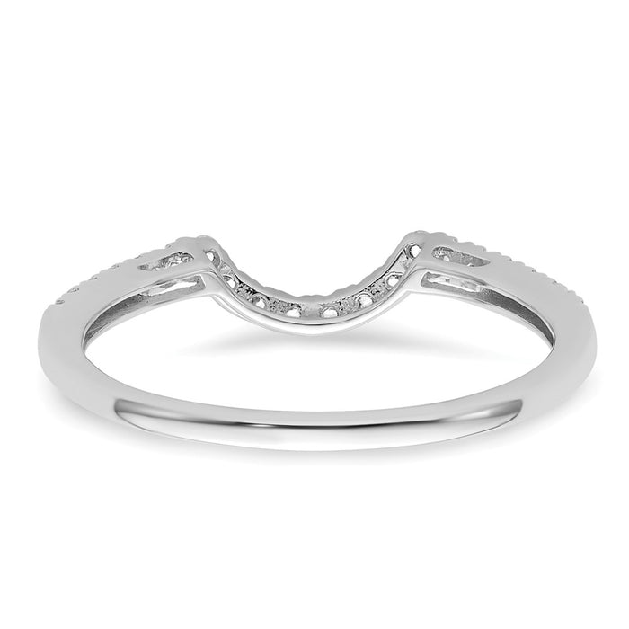 Buy Exclusive 14K White Gold 1/5 Carat Diamond Wedding Band - Stylish Value!-5