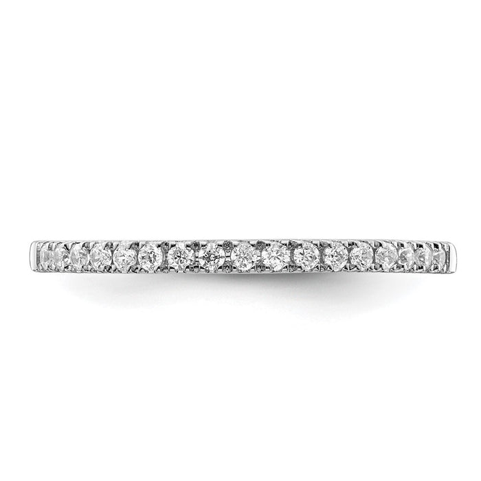 Buy Exclusive 14K White Gold 1/6 Carat Diamond Eternity Wedding Band - Stylish Value!-4