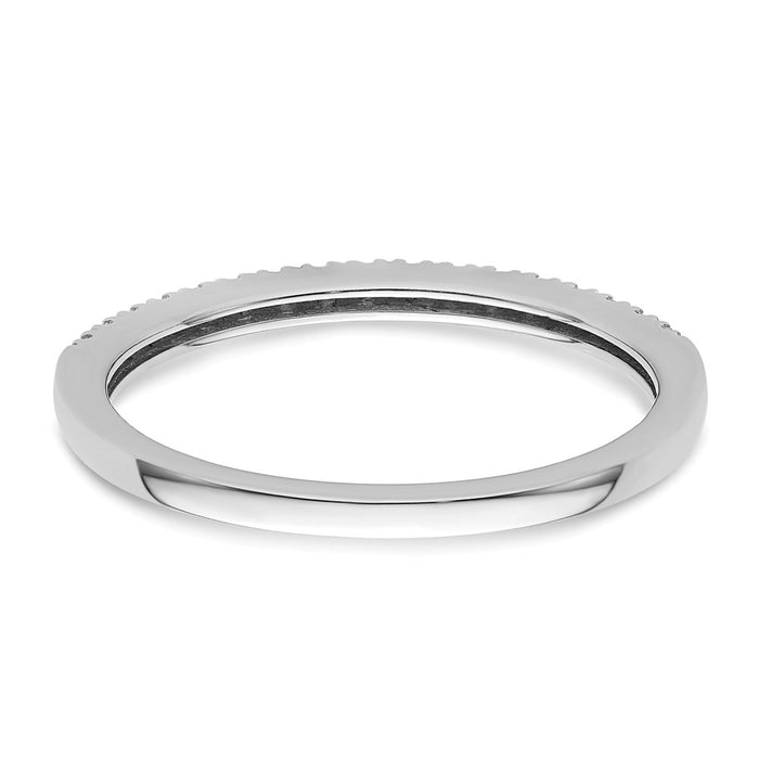 Buy Exclusive 14K White Gold 1/6 Carat Diamond Eternity Wedding Band - Stylish Value!-5