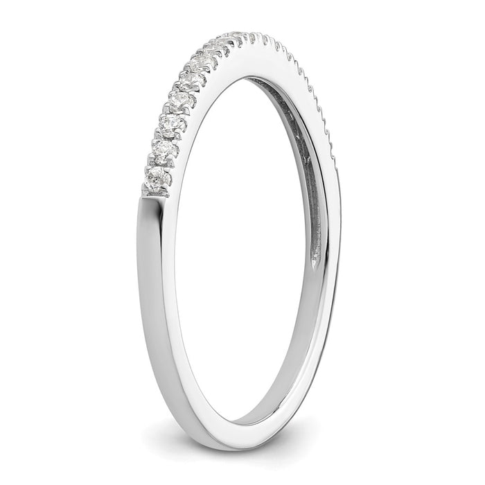 Buy Exclusive 14K White Gold 1/6 Carat Diamond Eternity Wedding Band - Stylish Value!-6