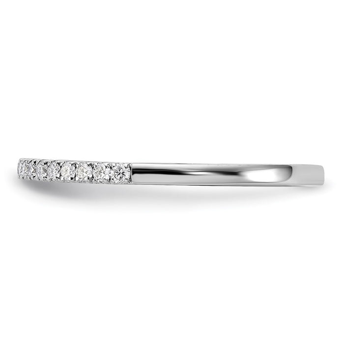 Buy Stylish 14K White Gold Wedding Band Set with 1/5 Carat Diamonds-3