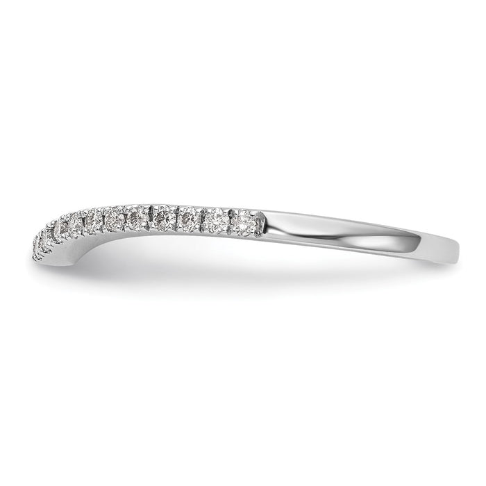 Exclusive 14K White Gold Diamond Wedding Band | 1/8 Carat, Stylish Value-3