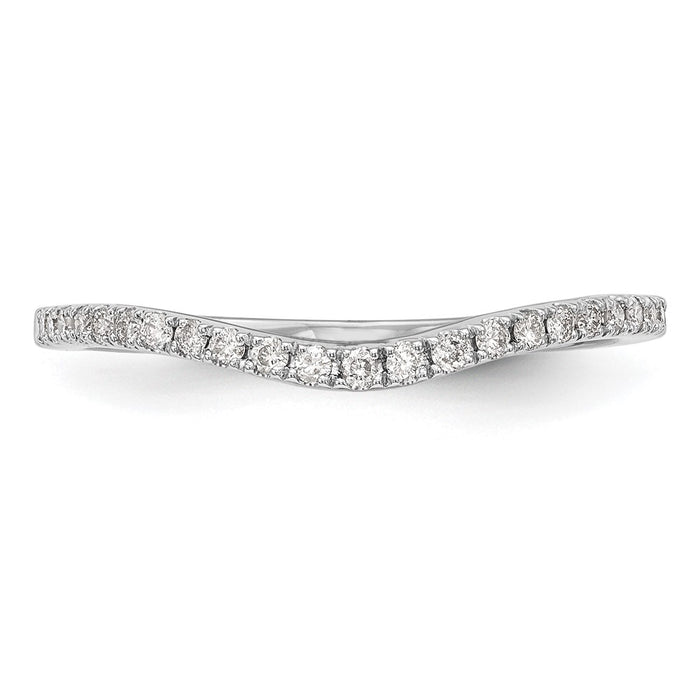Exclusive 14K White Gold Diamond Wedding Band | 1/8 Carat, Stylish Value-4