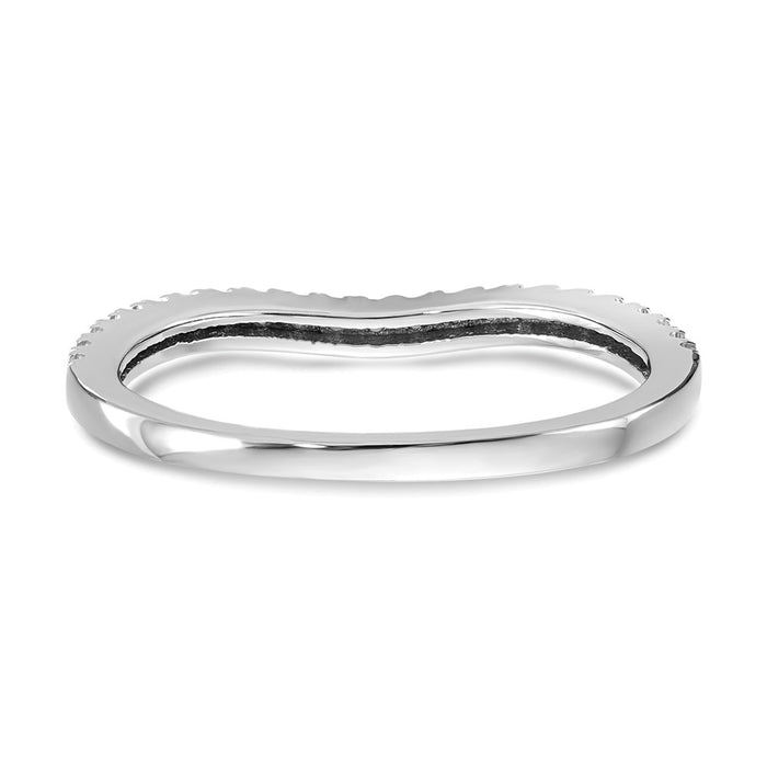 Exclusive 14K White Gold Diamond Wedding Band | 1/8 Carat, Stylish Value-5