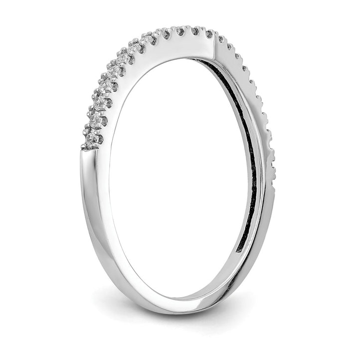 Exclusive 14K White Gold Diamond Wedding Band | 1/8 Carat, Stylish Value-6