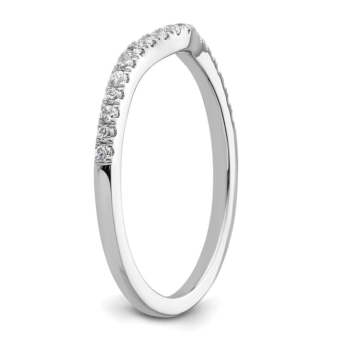 Buy Exclusive 14K White Gold Wedding Band - 1/5 Carat Diamond, Stylish Value-6