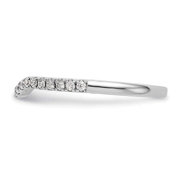Buy Exclusive 14K White Gold Wedding Band - 1/4 Carat Diamond, Stylish Value!-3