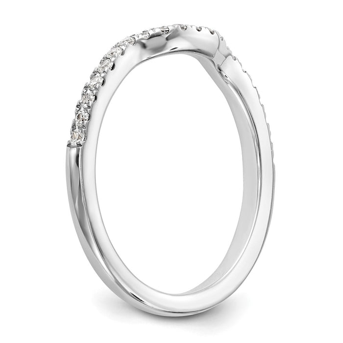 Buy Exclusive 14K White Gold Wedding Band - 1/4 Carat Diamond, Stylish Value!-6