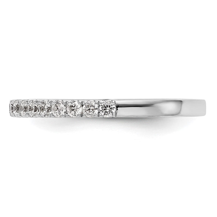 Buy Stylish 14K White Gold 1/3 Carat Diamond Eternity Wedding Band - Value!-3