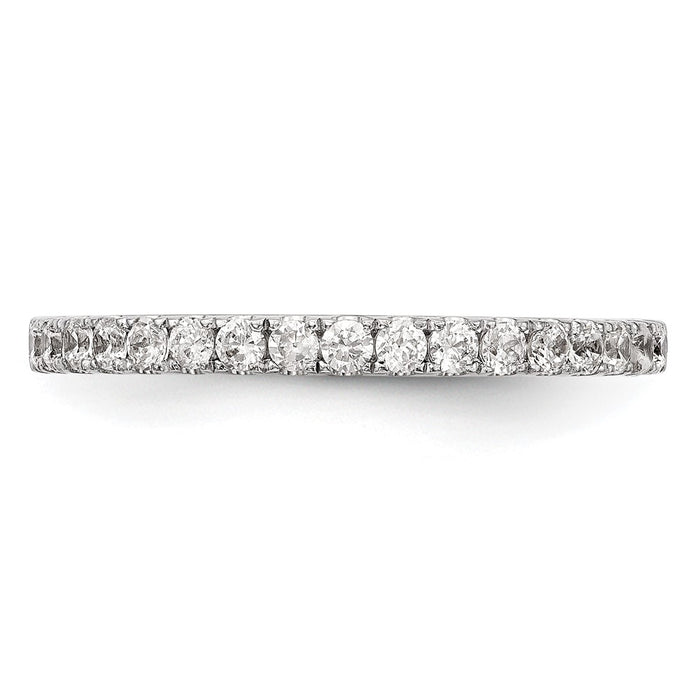 Buy Stylish 14K White Gold 1/3 Carat Diamond Eternity Wedding Band - Value!-4