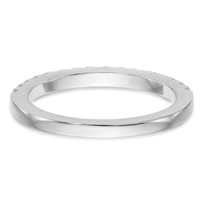 Buy Stylish 14K White Gold 1/3 Carat Diamond Eternity Wedding Band - Value!-5