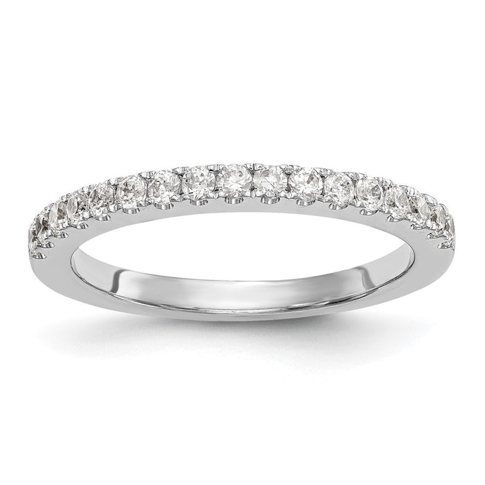 Buy Stylish 14K White Gold 1/3 Carat Diamond Eternity Wedding Band - Value!-1