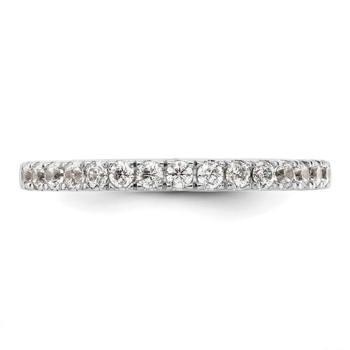 Buy 14K White Gold 1/2 Carat Diamond Wedding Band | Stylish & Affordable Value-4