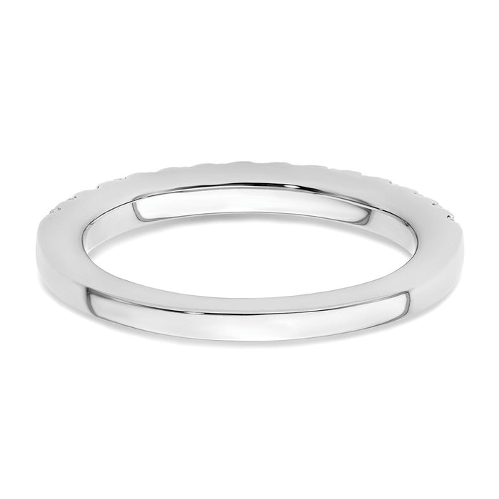 Buy 14K White Gold 1/2 Carat Diamond Wedding Band | Stylish & Affordable Value-5