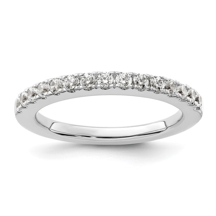 Buy 14K White Gold 1/2 Carat Diamond Wedding Band | Stylish & Affordable Value-1