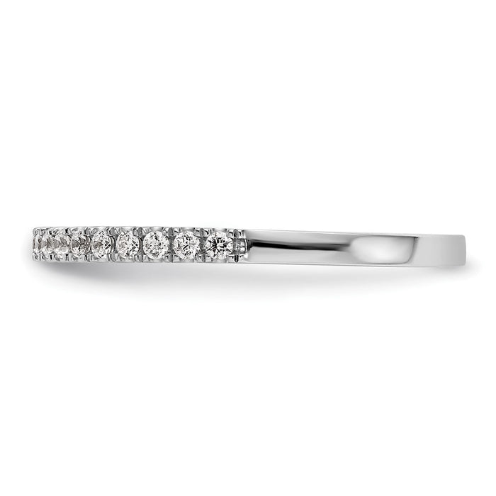 High-Quality 14K White Gold 1/5 Carat Diamond Eternity Wedding Band - Stylish Value-3
