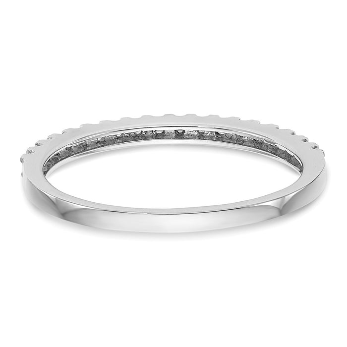 High-Quality 14K White Gold 1/5 Carat Diamond Eternity Wedding Band - Stylish Value-5