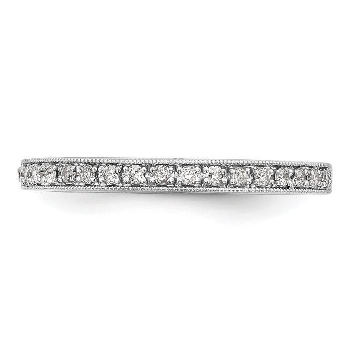 Buy Exclusive 14K White Gold Diamond Wedding Band Set - 1/4 Carat Total Weight-4