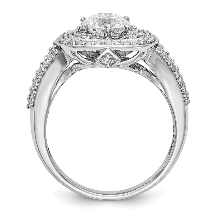 Buy Exclusive 14K White Gold Double Halo Engagement Ring for 1 Carat - Stylish Value!-2