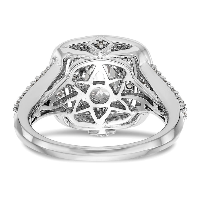 Buy Exclusive 14K White Gold Double Halo Engagement Ring for 1 Carat - Stylish Value!-5