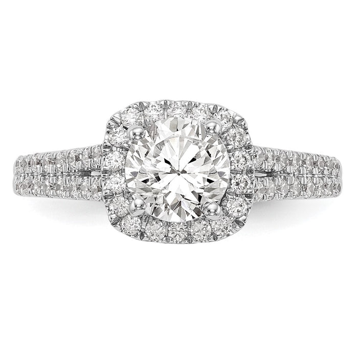 High-Quality 14K White Gold 1/2 Carat Diamond Engagement Ring - Stylish Value-4