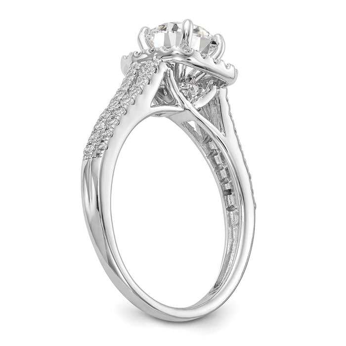 High-Quality 14K White Gold 1/2 Carat Diamond Engagement Ring - Stylish Value-6