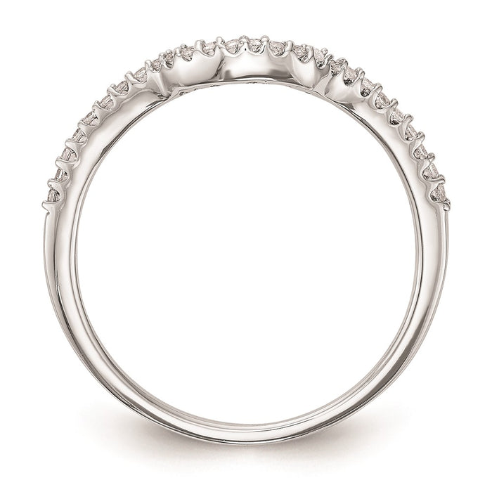 High-Quality 14K White Gold 1/8 Carat Wedding Band Setting - Stylish & Affordable-2