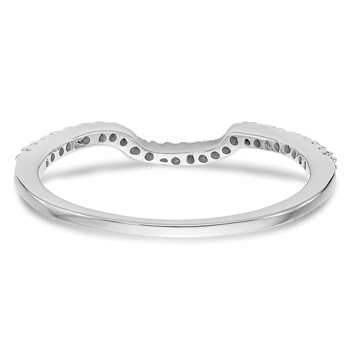 Buy Stylish 14K White Gold Wedding Band with 1/8 Carat Diamond - Affordable Luxury-5