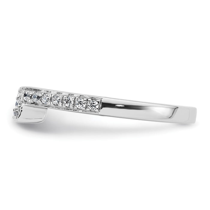 Buy Exclusive 14K White Gold Diamond Wedding Band - 1/6 Carat, Stylish Value!-3