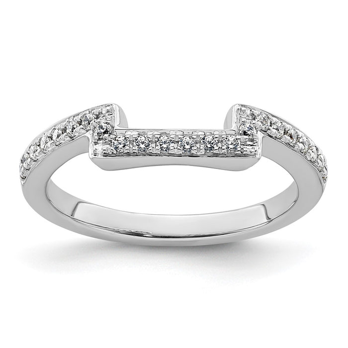Buy Exclusive 14K White Gold Diamond Wedding Band - 1/6 Carat, Stylish Value!-1