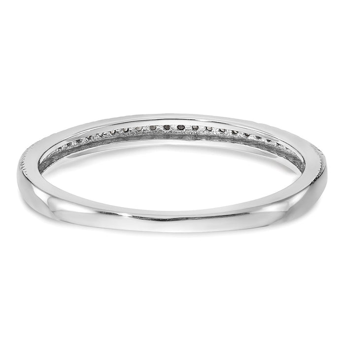 High-Quality 14K White Gold Diamond Wedding Band, 1/15 Carat - Stylish Value!-5