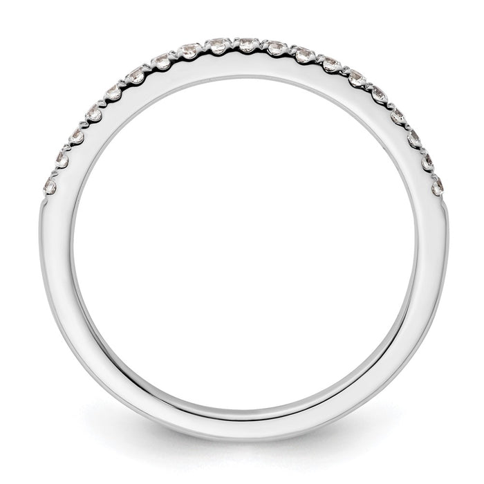 Order Stylish 14K White Gold Diamond Wedding Band - 1/5 Carat, Affordable Price-2