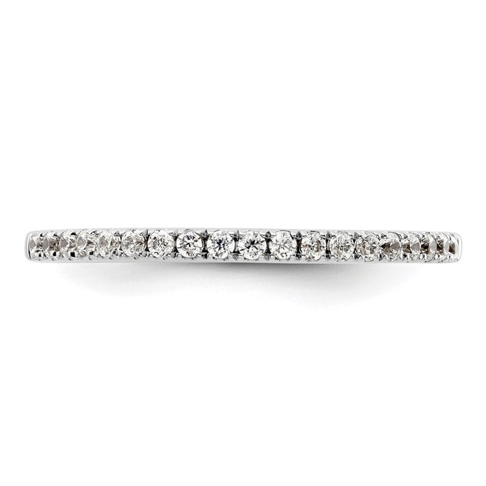 Order Stylish 14K White Gold Diamond Wedding Band - 1/5 Carat, Affordable Price-4