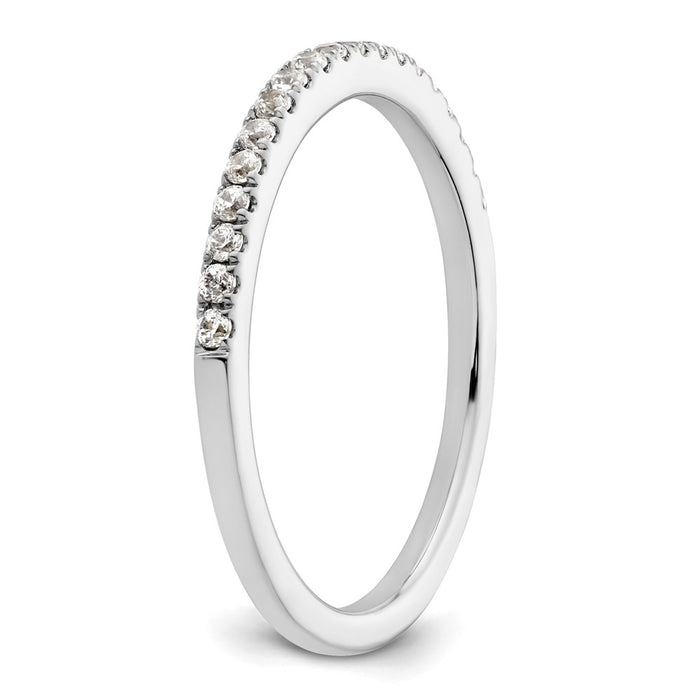 Order Stylish 14K White Gold Diamond Wedding Band - 1/5 Carat, Affordable Price-6