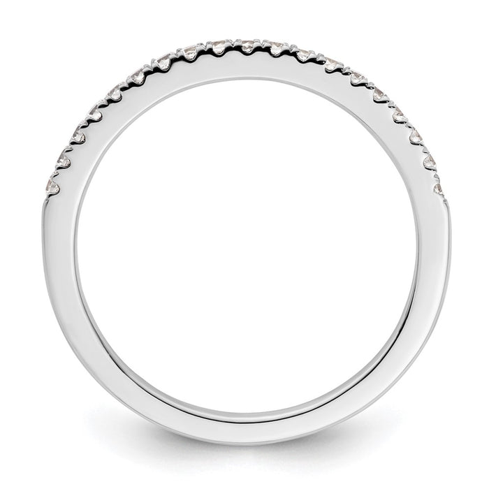 Buy Stylish 14K White Gold Wedding Band with 1/4 Carat Diamonds - Affordable Luxury-2