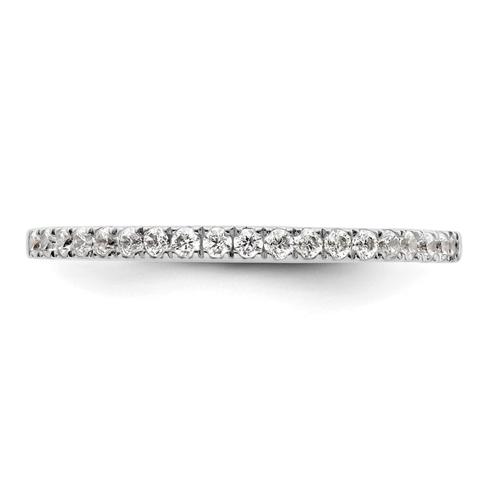 Buy Stylish 14K White Gold Wedding Band with 1/4 Carat Diamonds - Affordable Luxury-4