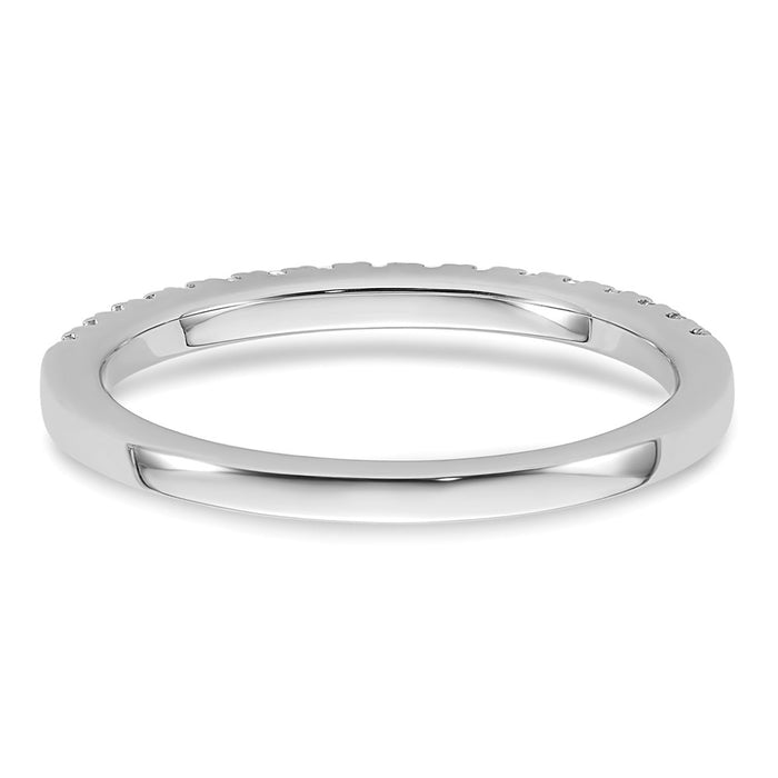 Buy Stylish 14K White Gold 1/4 Carat Diamond Eternity Wedding Band - Value!-5