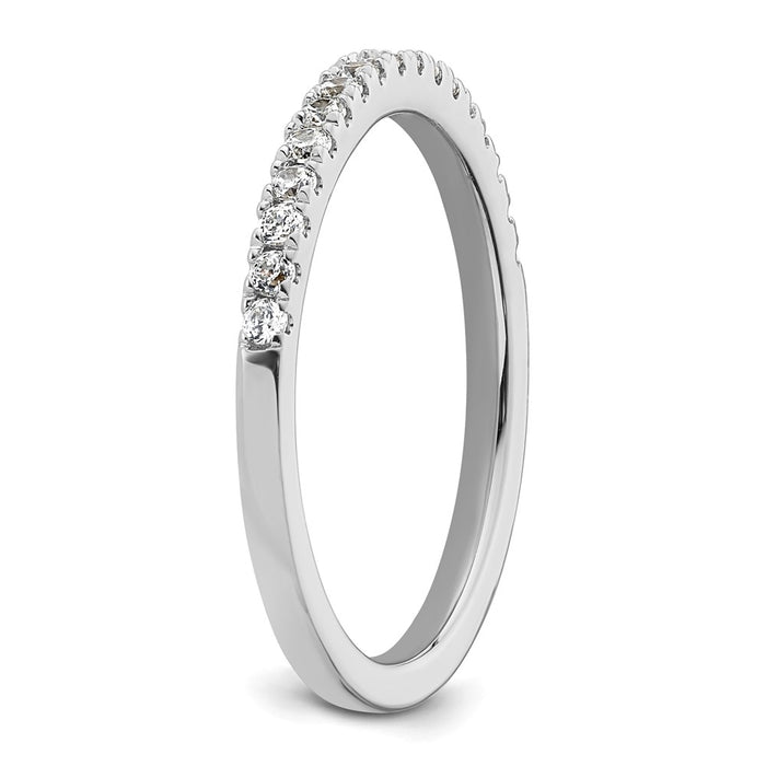 Buy Stylish 14K White Gold 1/4 Carat Diamond Eternity Wedding Band - Value!-6