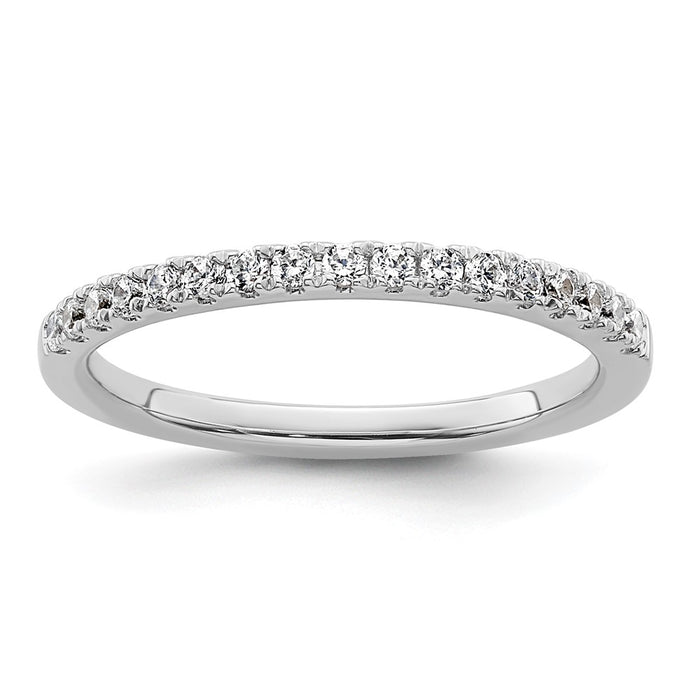 Buy Stylish 14K White Gold 1/4 Carat Diamond Eternity Wedding Band - Value!-1