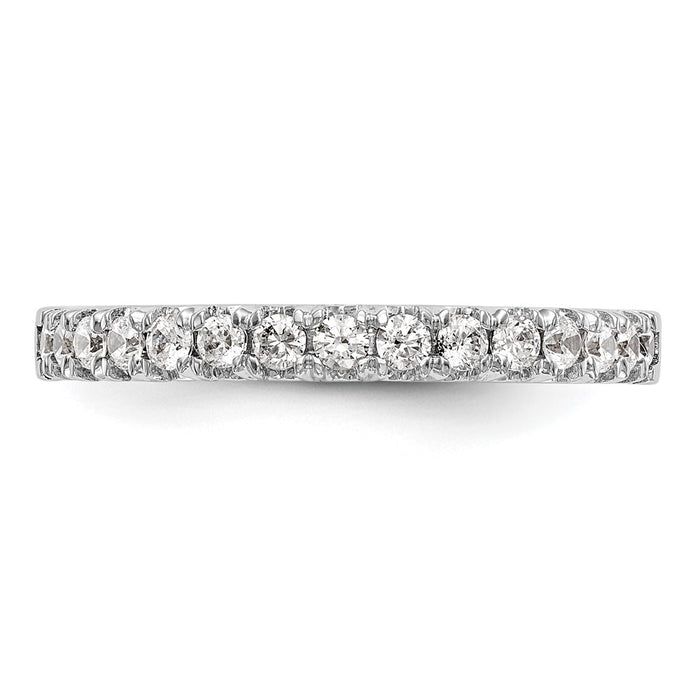Exclusive 14K White Gold 3/8 Carat Diamond Eternity Band - Stylish Value!-4