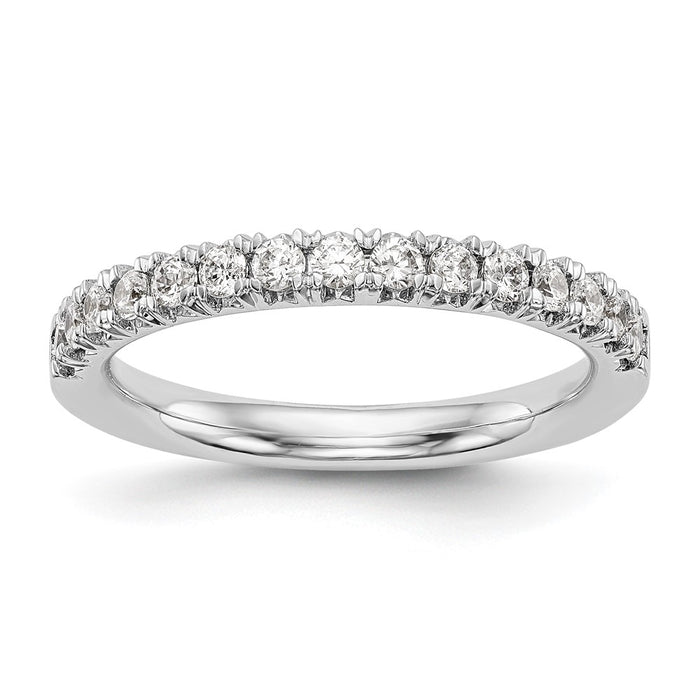 Exclusive 14K White Gold 3/8 Carat Diamond Eternity Band - Stylish Value!-1