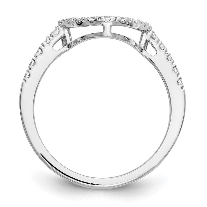 High-Quality 14K White Gold 1/5 Carat Diamond Wedding Band | Stylish & Affordable-2