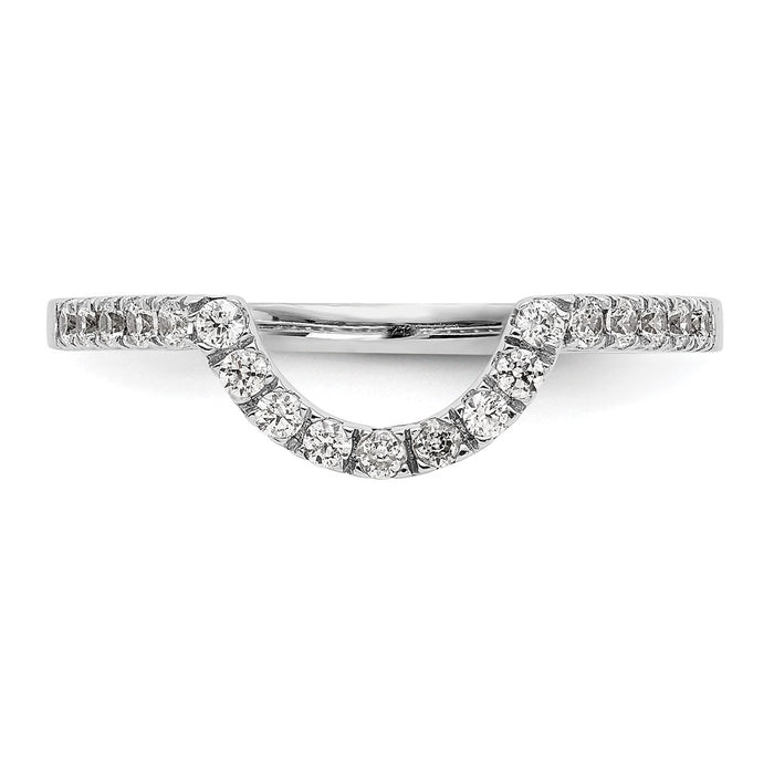 High-Quality 14K White Gold 1/5 Carat Diamond Wedding Band | Stylish & Affordable-4