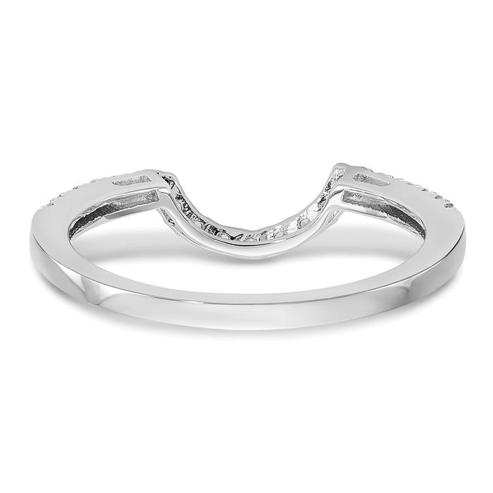 High-Quality 14K White Gold 1/5 Carat Diamond Wedding Band | Stylish & Affordable-5