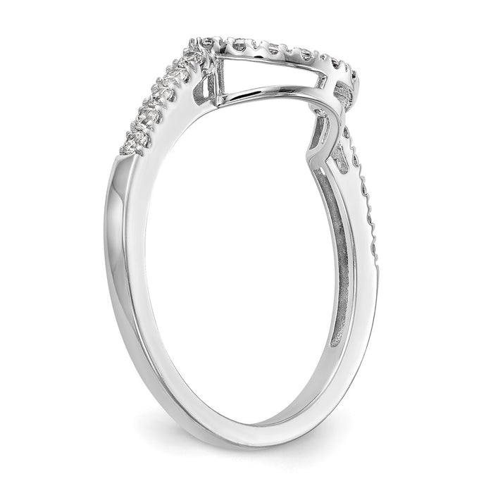 High-Quality 14K White Gold 1/5 Carat Diamond Wedding Band | Stylish & Affordable-6