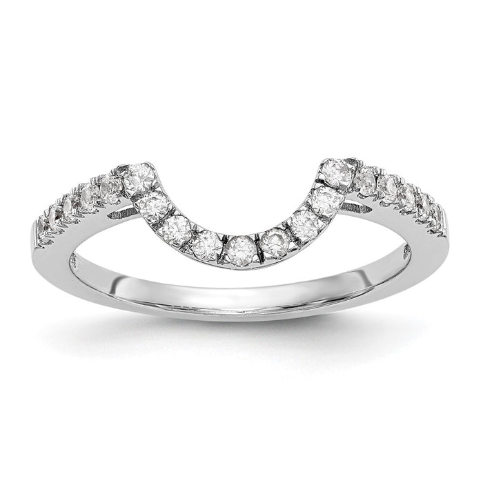 High-Quality 14K White Gold 1/5 Carat Diamond Wedding Band | Stylish & Affordable-1